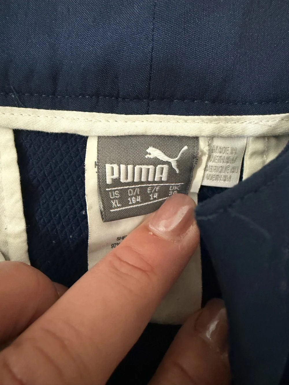 Puma Navy Blue Kids Golf Shorts